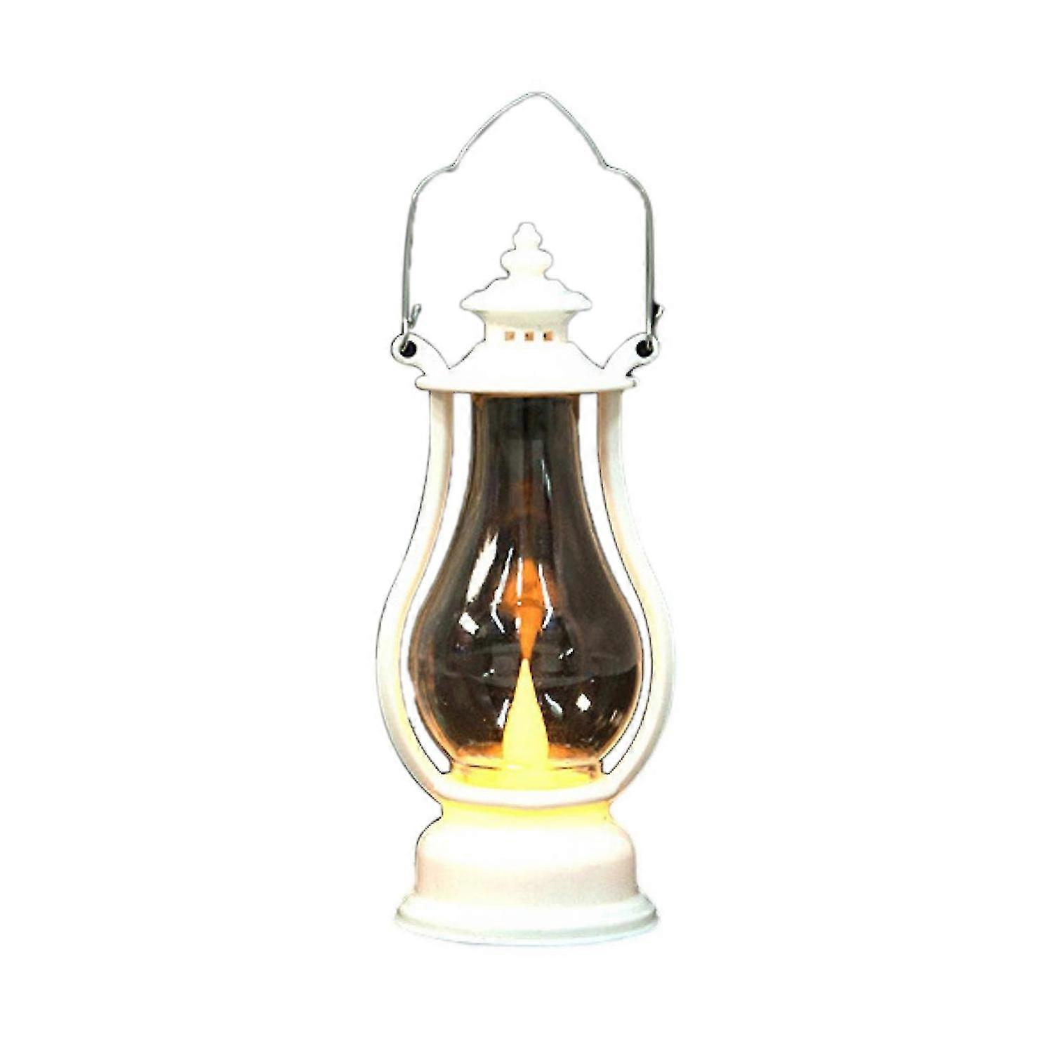 LED Lantern Battery Operated Warm Light Power Saving Handle Home Decoration High Brightness Retro El