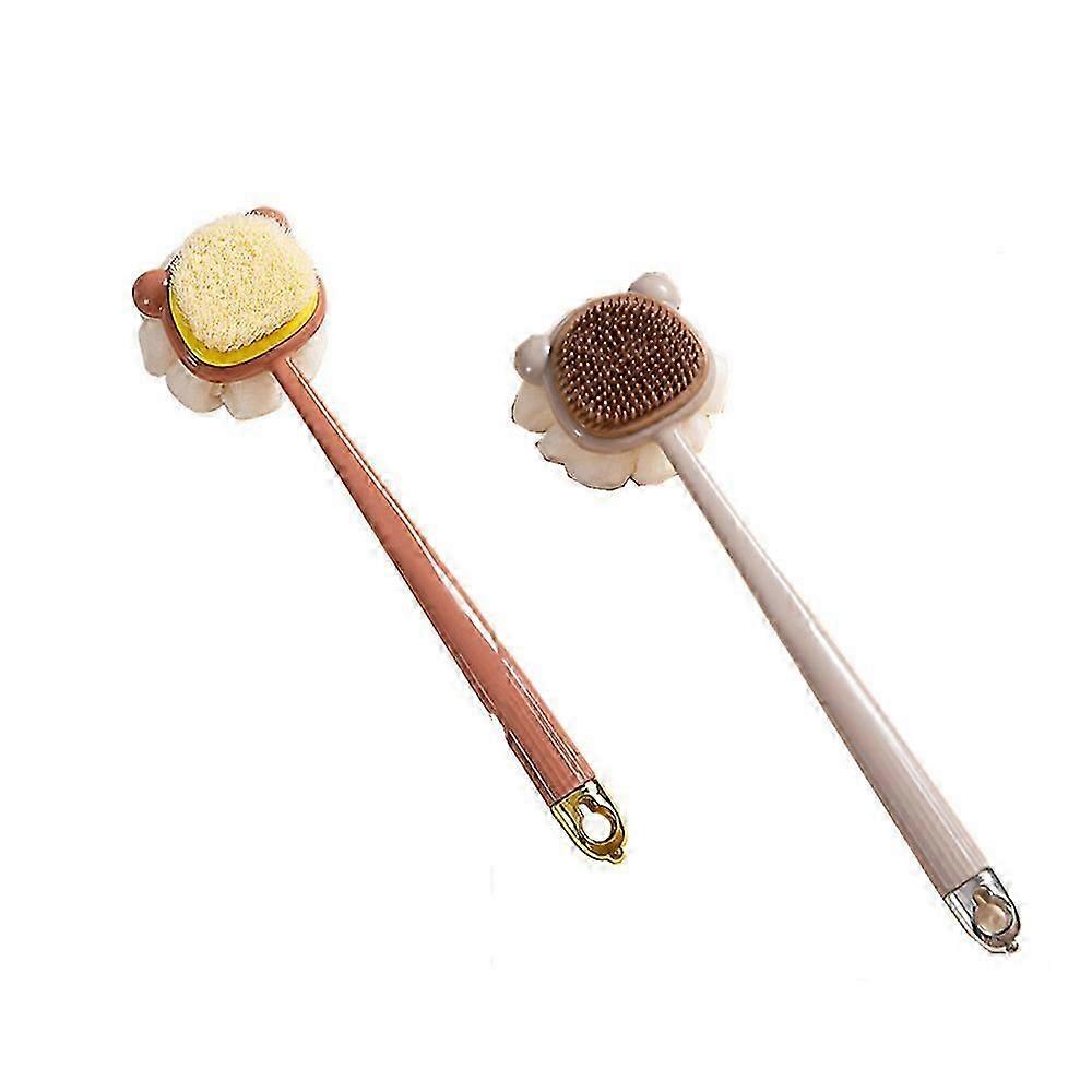 Nouvelle brosse de bain double face Brosse de bain détachable à double usage ménager
