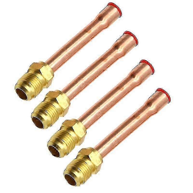 4件铜管黄铜管配件空调器1/4“ 3/8” 1/2“ 3/4”