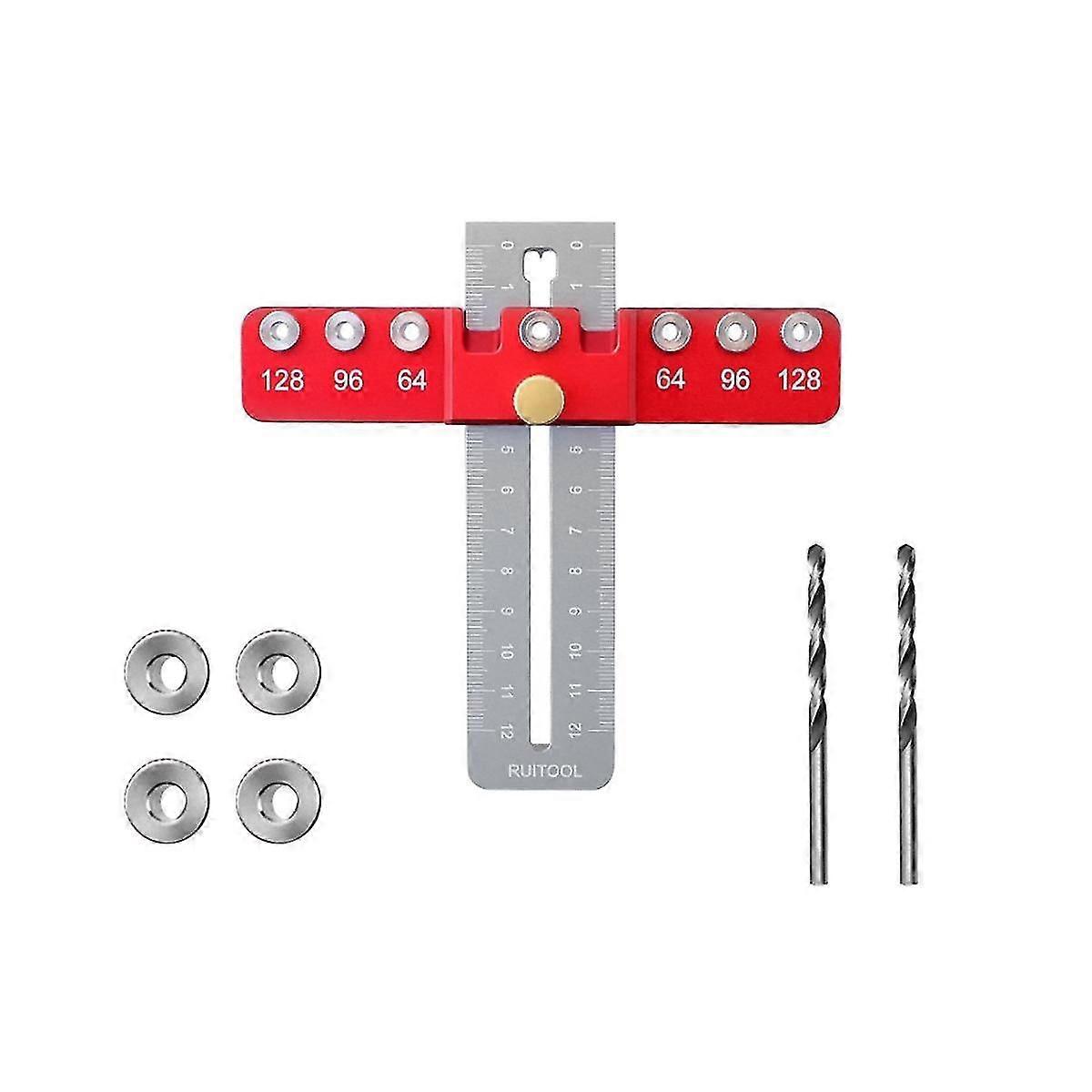 Adjustable Cabinet Hardware Doweling Jig Self Centering Punch Locator Precise Woodworking Drill Gui