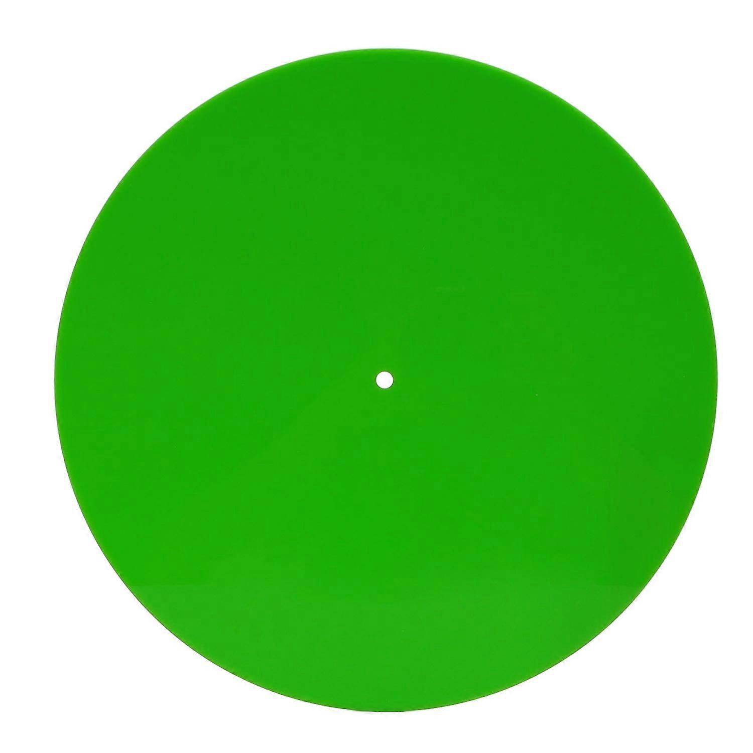 GTB Acrylic Turntable Mat Reduce Noise Improved Sound Quality Anti Static Slipmat For Lp Records 12in Bl