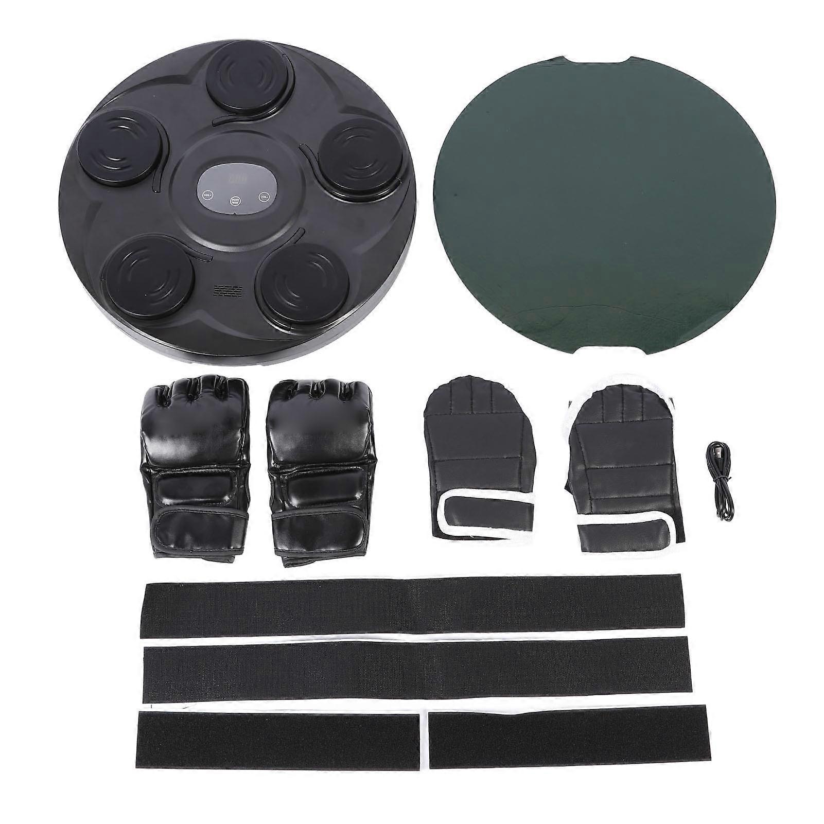 Smart Boxing Machine Adjustable Height Music Mode Intelligent Sensing Electric Boxing Wall Target for Home Fitness