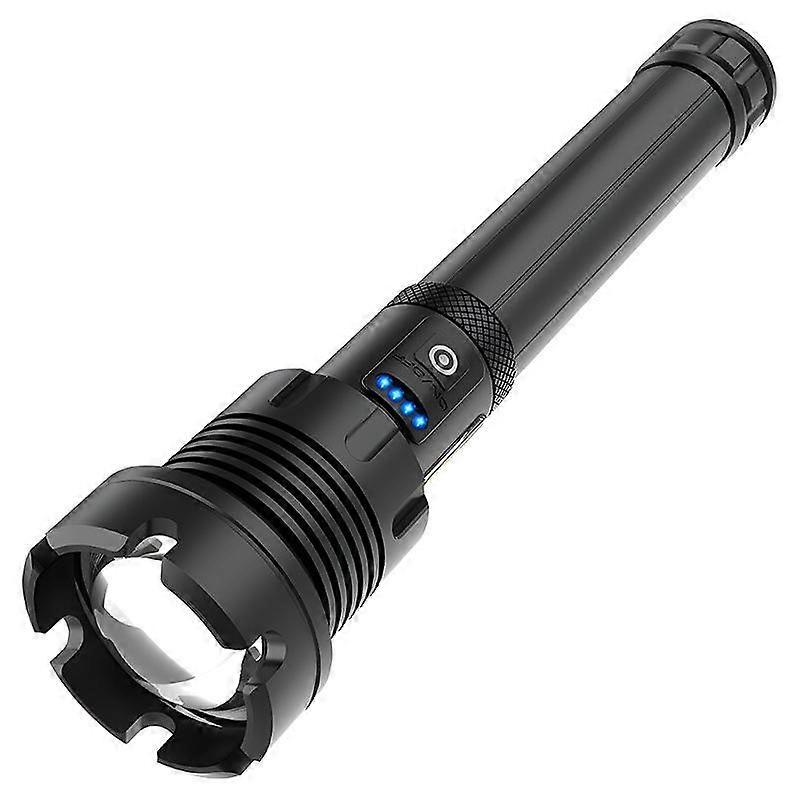 Lanterna tática de caça recarregável USB COB P90 com luz antirreflexo