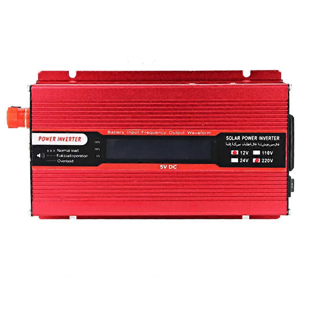 1000W USB LCD-skærm bilinverter konverter oplader modificeret sinusbølge DC12V til