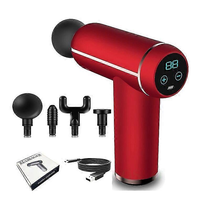 レディファッションマッスルマッサージガンミニ液晶32スピードファシアルガン#3