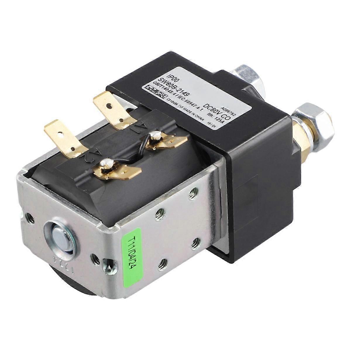 80V/125A DC Contactor for Albright Contactor SW80B-2149 Replace SW80B-62 Mechanical Equipment Solen