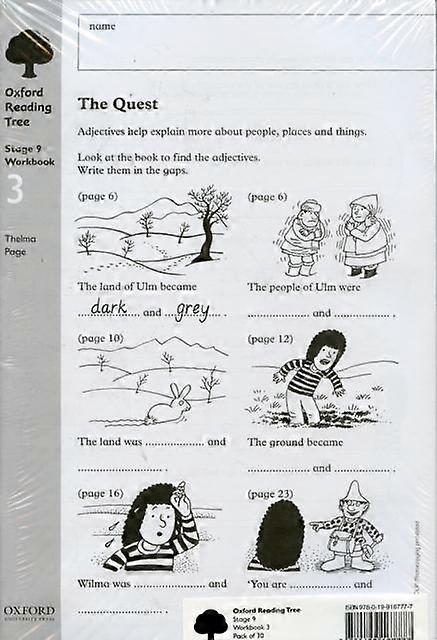 Oxford Reading Tree Level 9 Workbooks Workbook 3 The Quest And Survival Adventur by Thelma Page Paperback