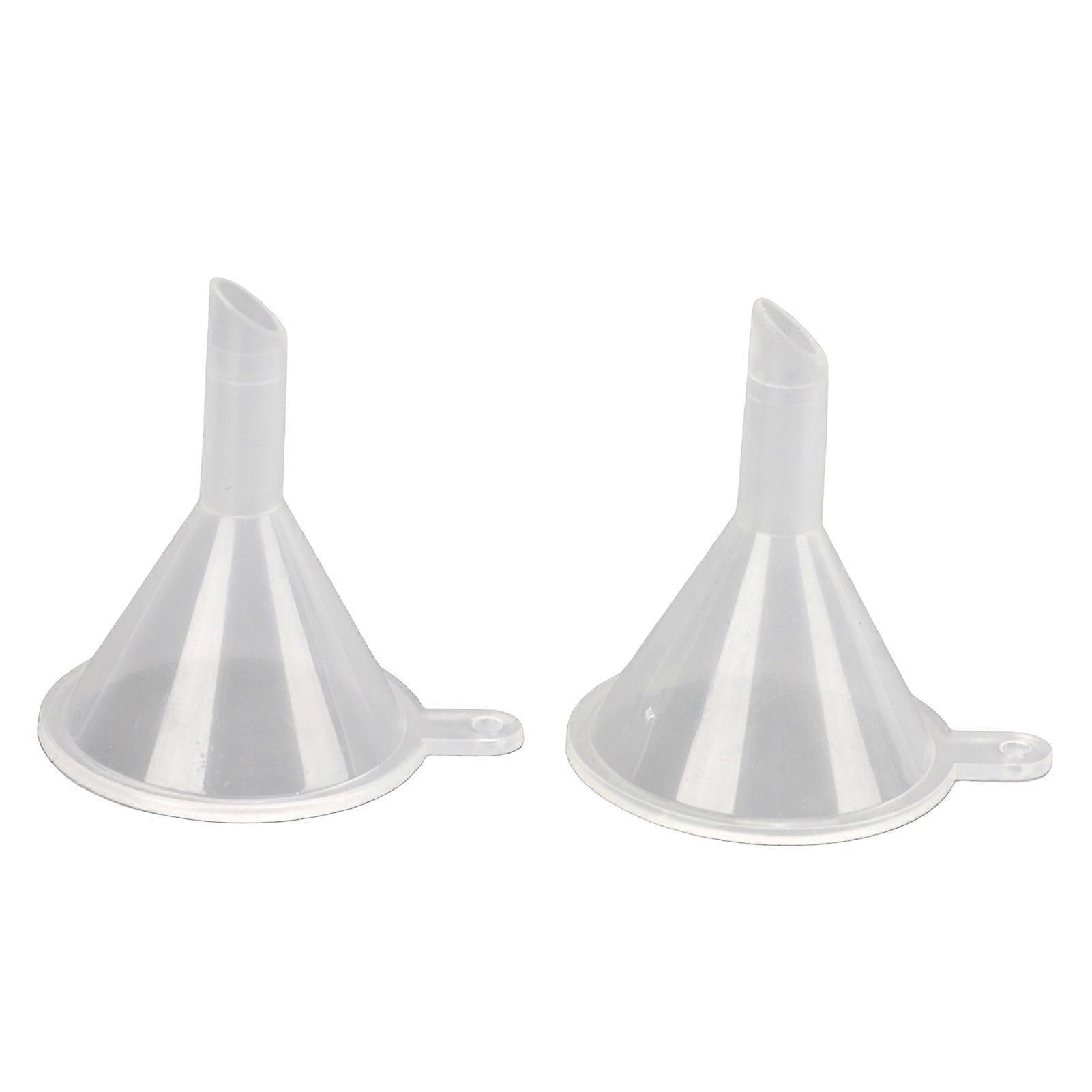 2pcs Plastic Mini Funnel Portable Multipurpose for Perfumes Liquid Powder Oils