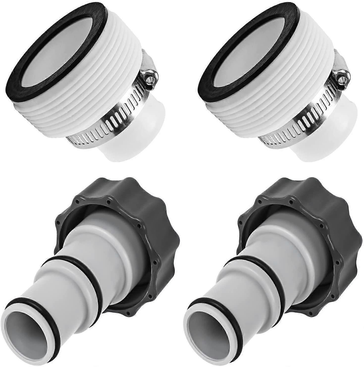 Hose conversion adapter * 4 adapters + 2 clamps