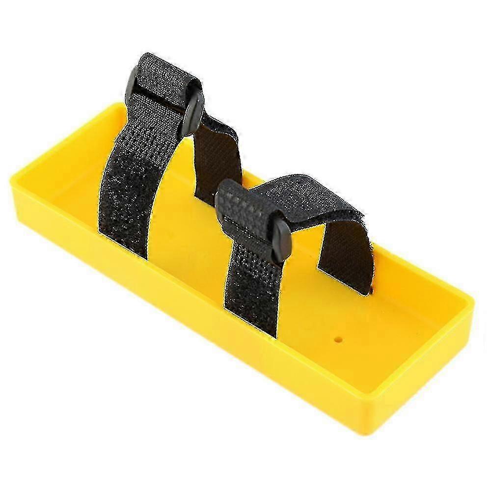 Rc Battery Tray Case Battery Box Bracket Compatible con Axial Scx10, amarillo