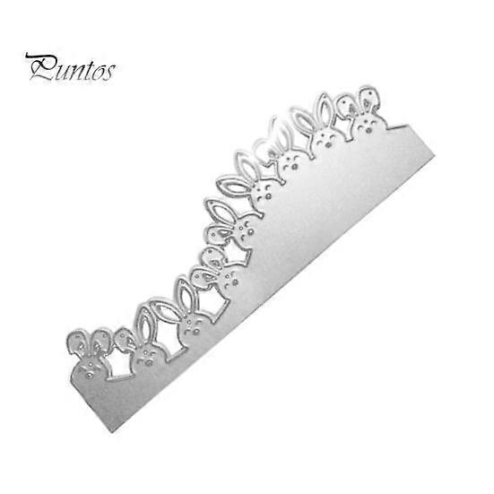 Rabbit Border Cutting Dies DIY Scrapbook Emboss Paper Card Photo Decor Stencil