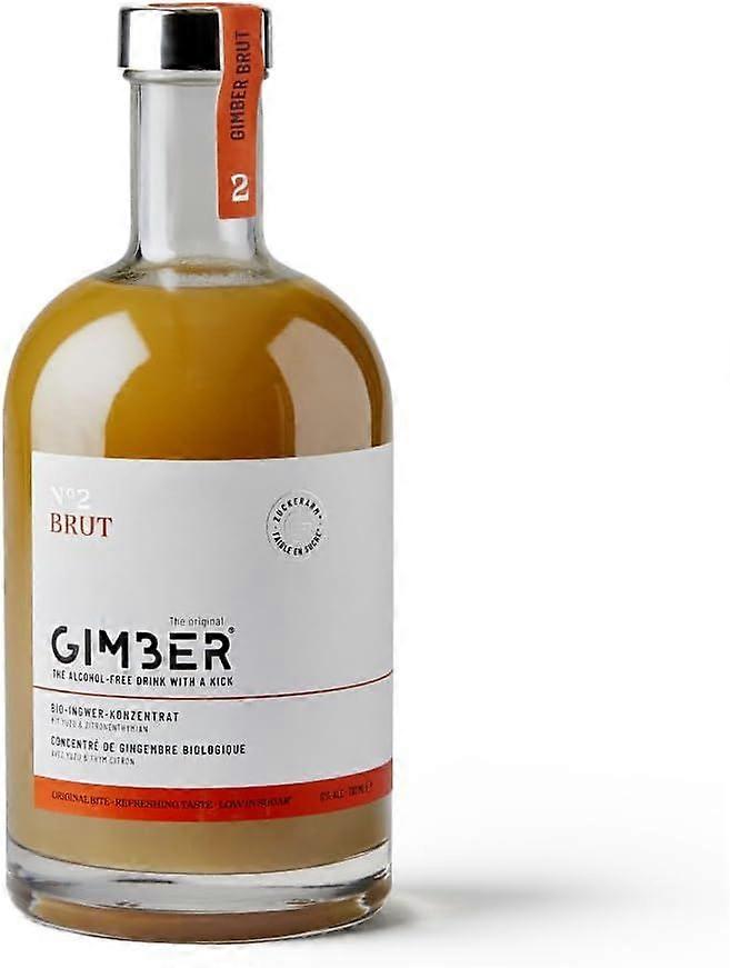 Gimber Organic No2 Brut Ginger Bebida Sem Álcool Menos Açúcar - 700 ml