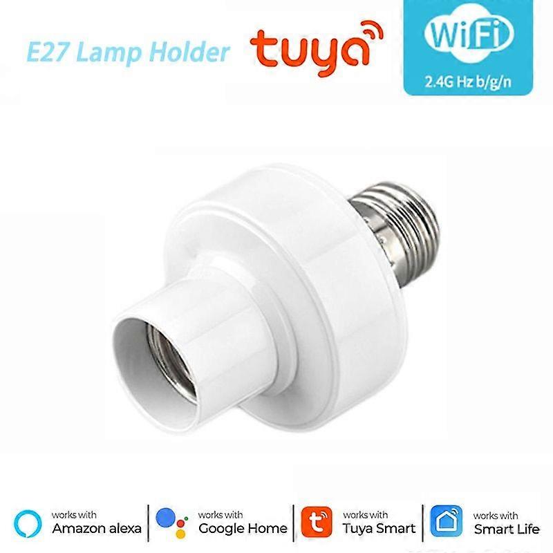 Tuya Ewelink WiFi E27 Lamp Holder Base APP Remote Control Smart Home Light Bulbs Adapter Voice Control