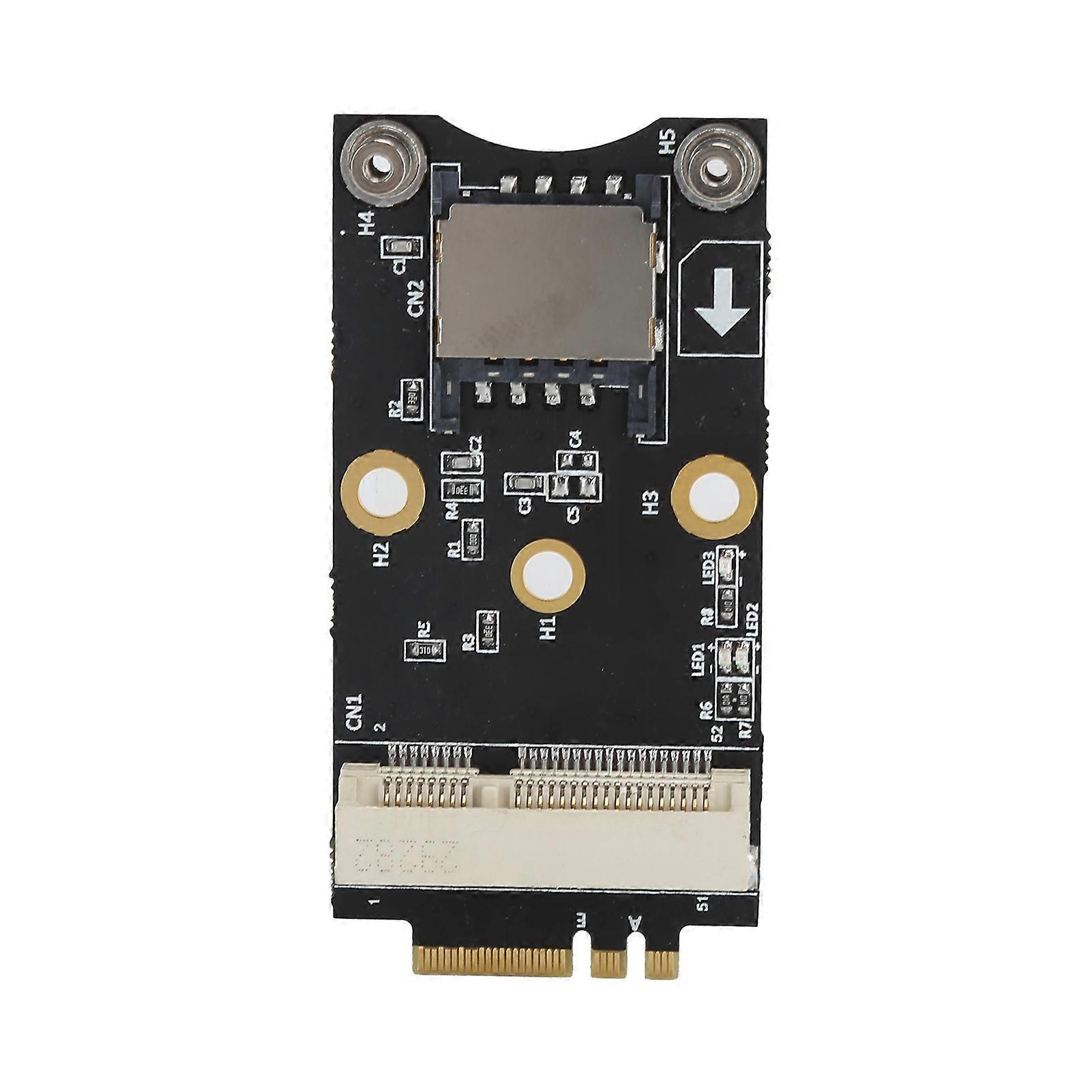 M.2 to Mini PCIE Adapter A/E Key 3G 4G WIFI Module with SIM Card Slot Expansion Board Assembly