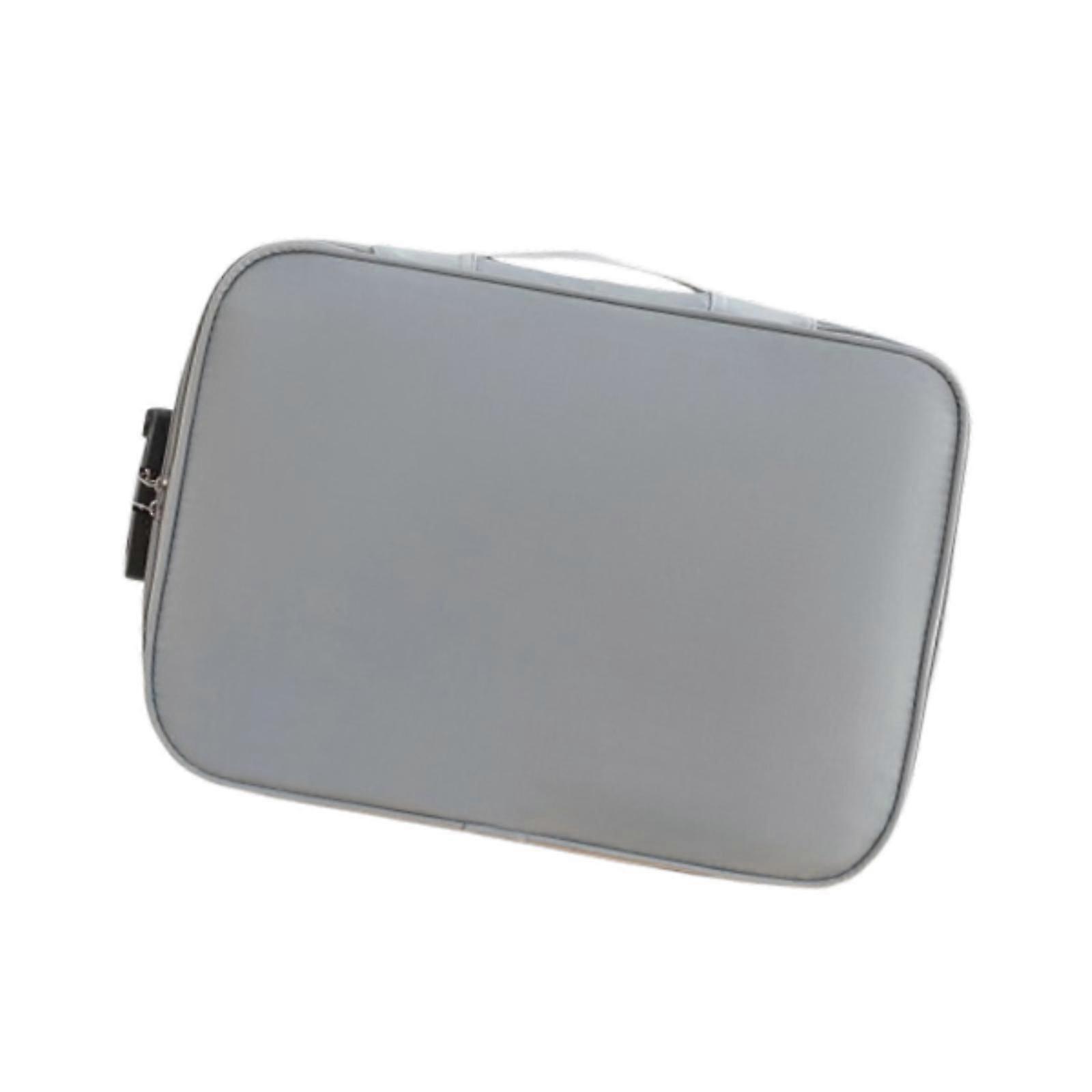 Document Bag with Lock Organizer Box for Valuables Important Documents files