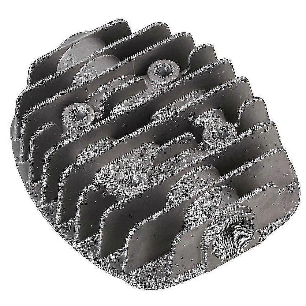 Kvinne gjenget metall sylinderhode passer for luftkompressor grå 15mm