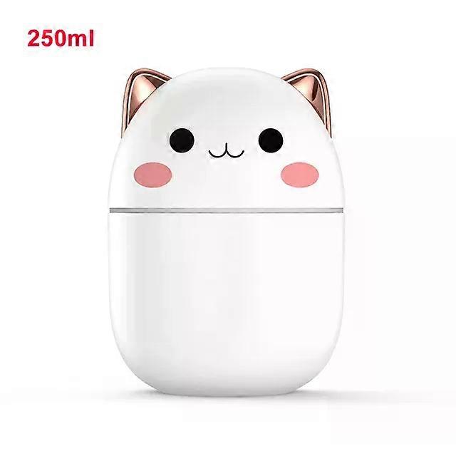250Ml Air Humidifier Cute Kawaiil Aroma Diffuser With Night Light Cool Mist For Bedroom Home Car Plants Purifier Humificador