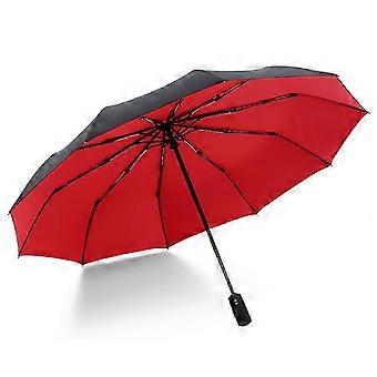 Guarda-chuva à prova de vento de 10 costelas - Abertura/fechamento automático revestido de Teflon