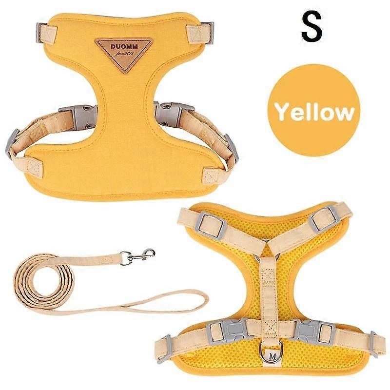 Cat Harness Leash Set Adjustable Puppy Harness Vest Escape Proof Kitten Chest Strap Chihuahua Pug Outdoor Walking Lead Leash