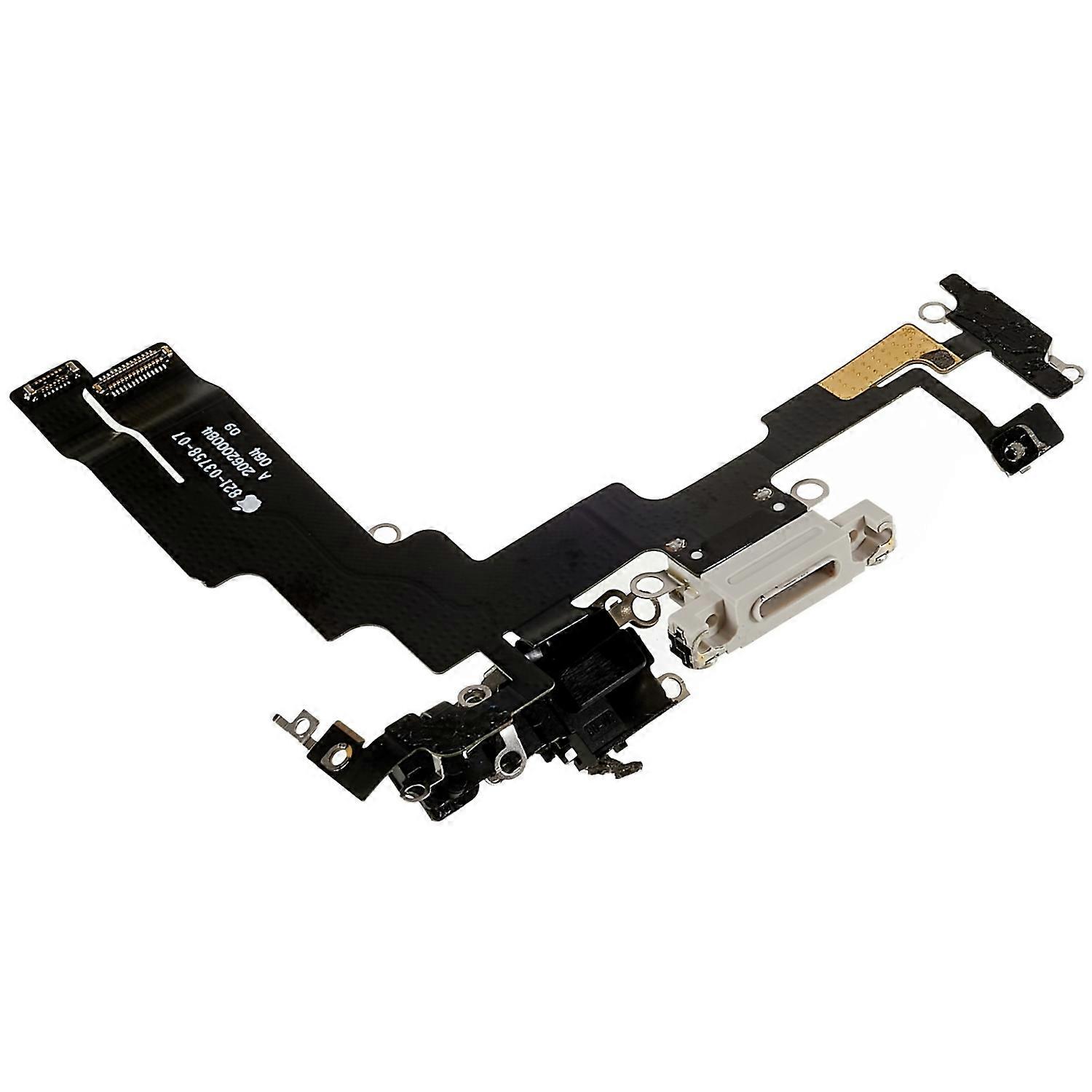 For iPhone 14 Plus OEM Disassembly Charging Port Flex Cable Replacement Part-White