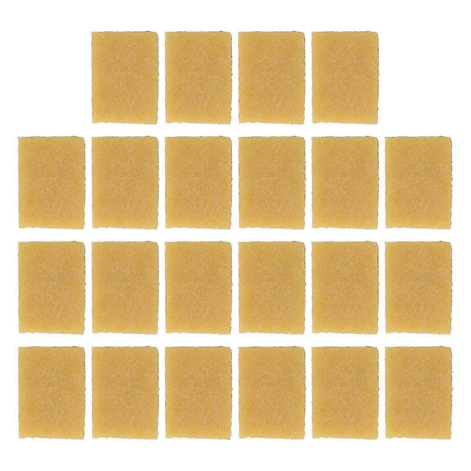22 Pcs Adhesive Eraser Quadrate Manual Natural Rubber Reusable 7x5.1cm DIY Cutting Glue Residue Remover for School Projects