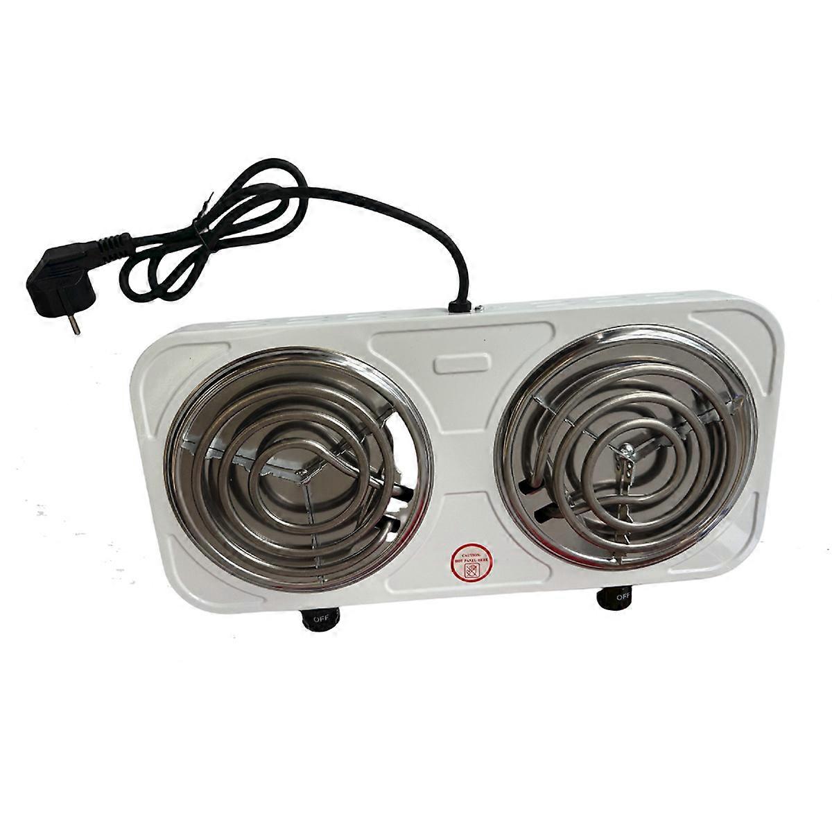 2000W Dual Hot Plates Double Burner with Variable Heat Settings, Stainless Steel Base for Enhanced Durability, Compact Portable Design Ideal for