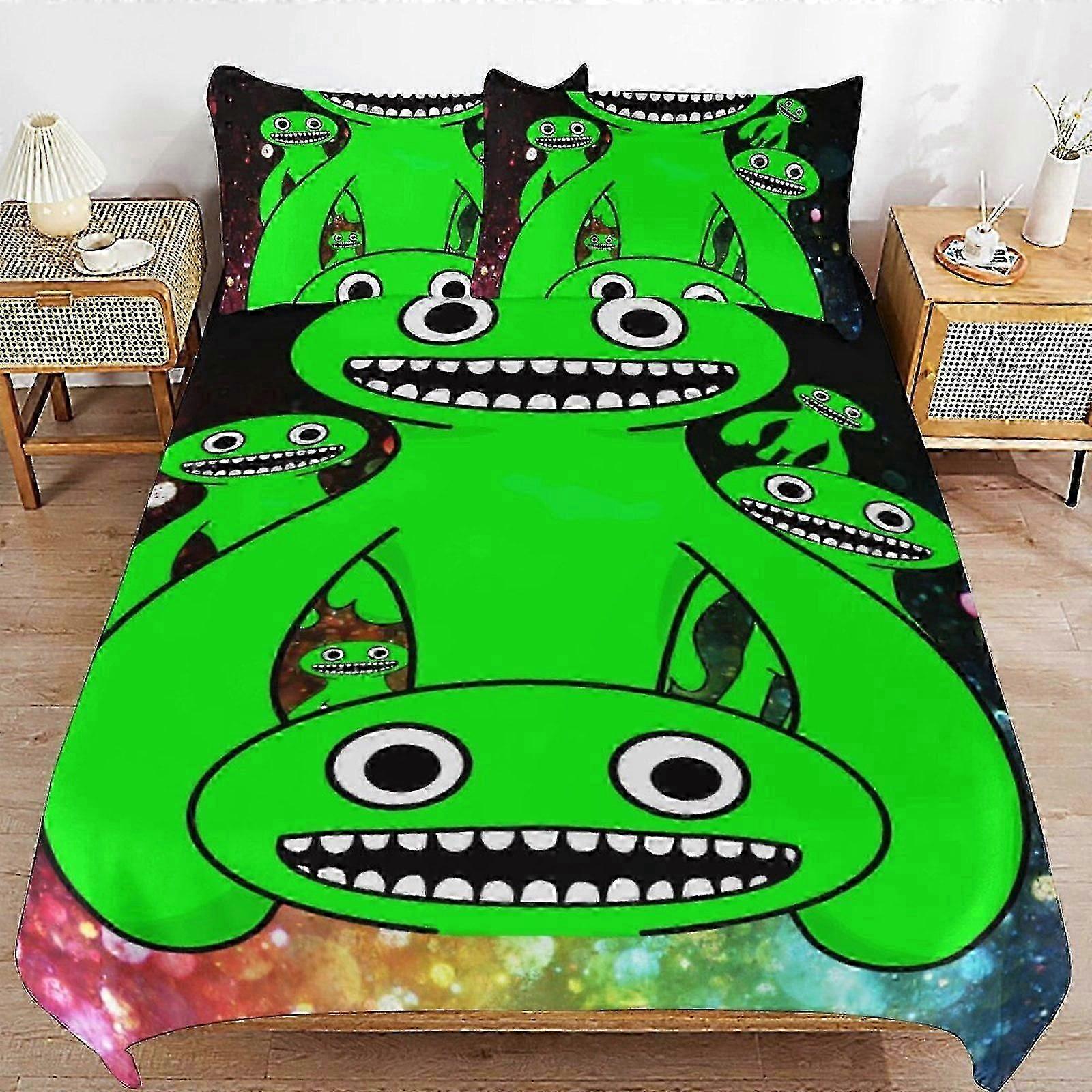 o654 Lençóis Jardim De Banban Conjunto De Cama Capa De Edredão Confortável E Leve Dos Desenhos Animados Bedding3 Peça (1 Capa De Edredão E 2 Fronhas) Cama Sh