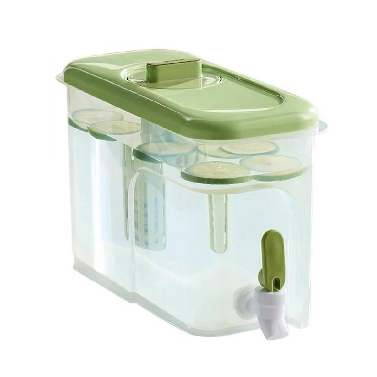 Beverage Dispenser Reusable Lemonade Dispenser with Spigot and Lid Large Capacity Drinking Container Cold Juice Barrel B