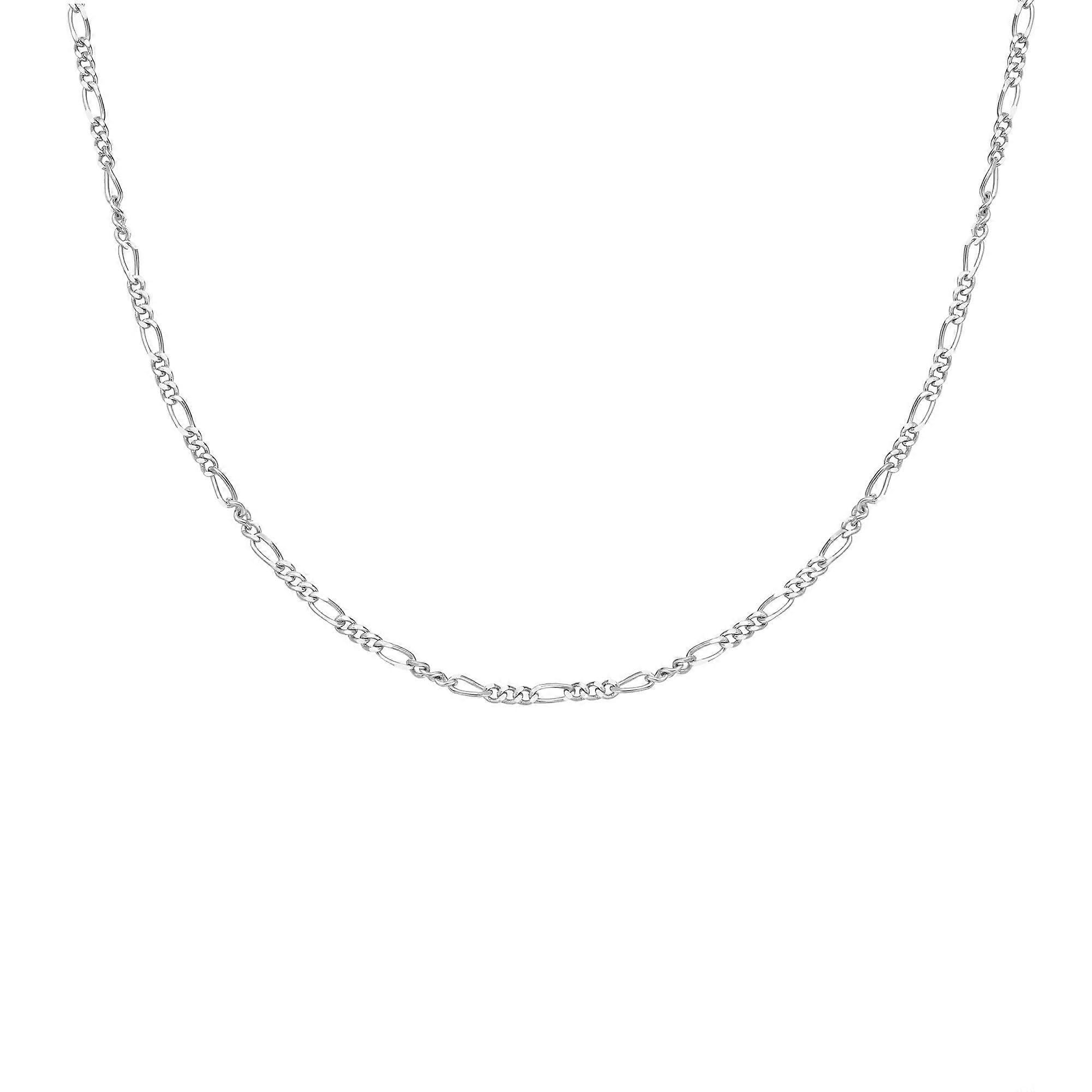 银色 Filia Curb Chain 项链 N063-04H