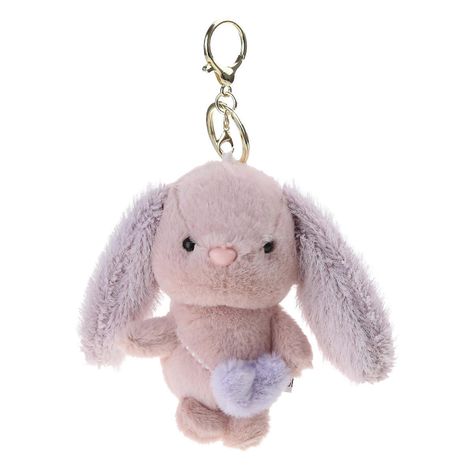 Păpușă de pluș-Iepure Breloc Pandantiv Inimă Iepure Breloc Păpușă-Pluș-Accesoriu Drăguț Poșetă Farmec Geantă Pandantiv Lotus culoare