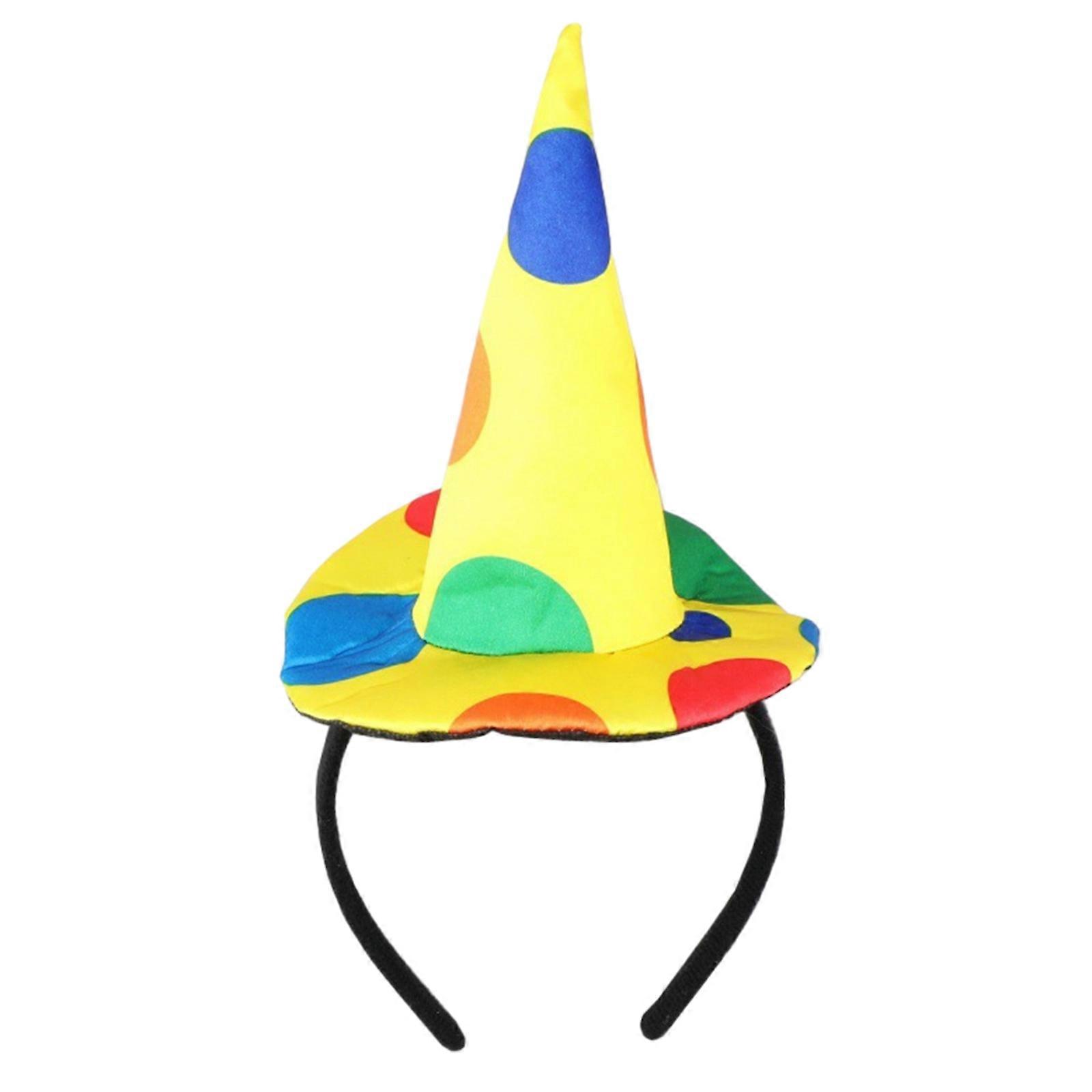 אביזרי מסיבת ליל כל הקדושים סרט ליצן סרט לילדים ליצן חישוק קרנבלים תחפושות חידוש סרט שיער משחק תפקידים למבוגרים כיסוי ראש כובע מחודד סרט ראש