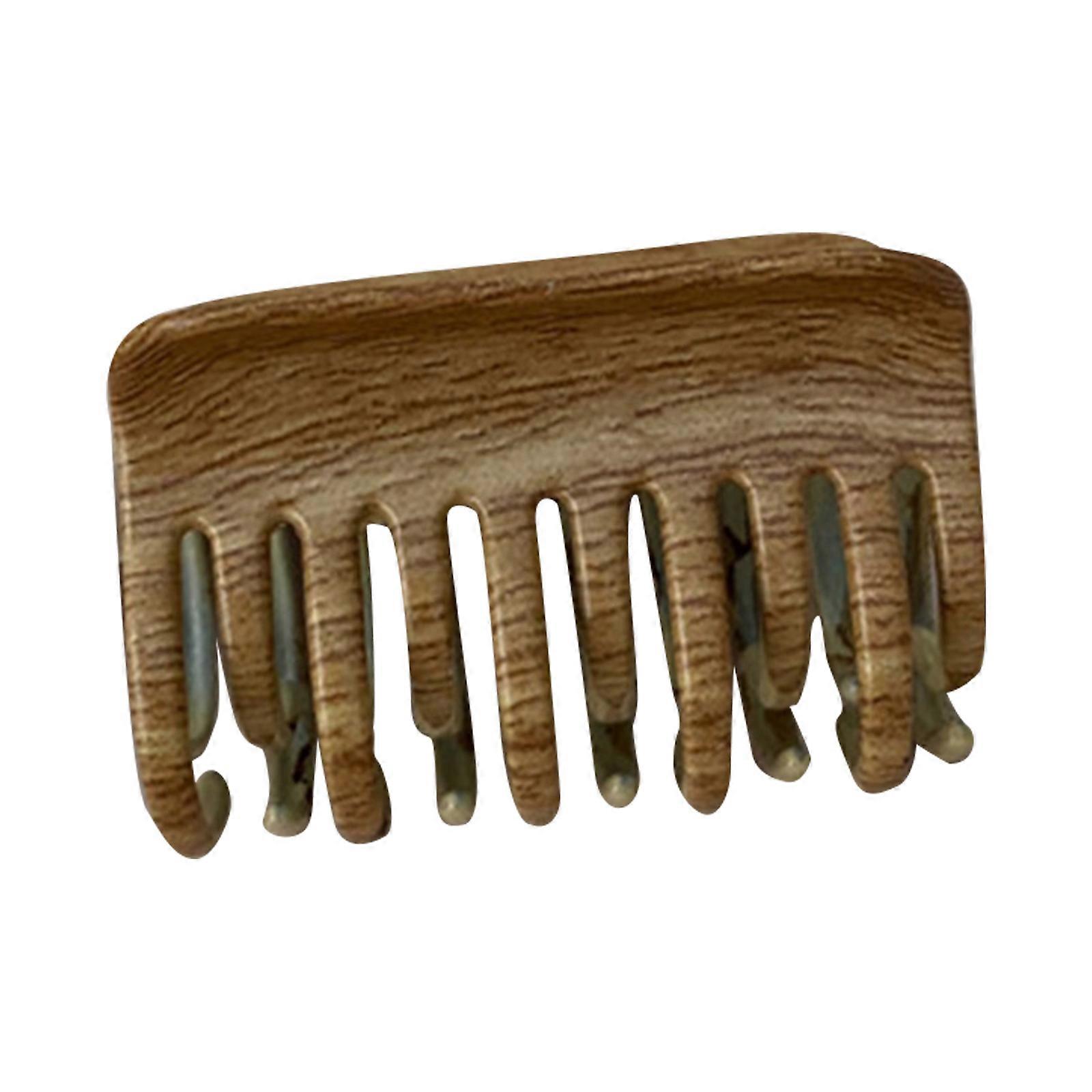Vintage Hair Claw Clip for Women Wood Grain Hair Barrettes Lovely Strong Holder Hairpin Non-Slip Hair Accessories