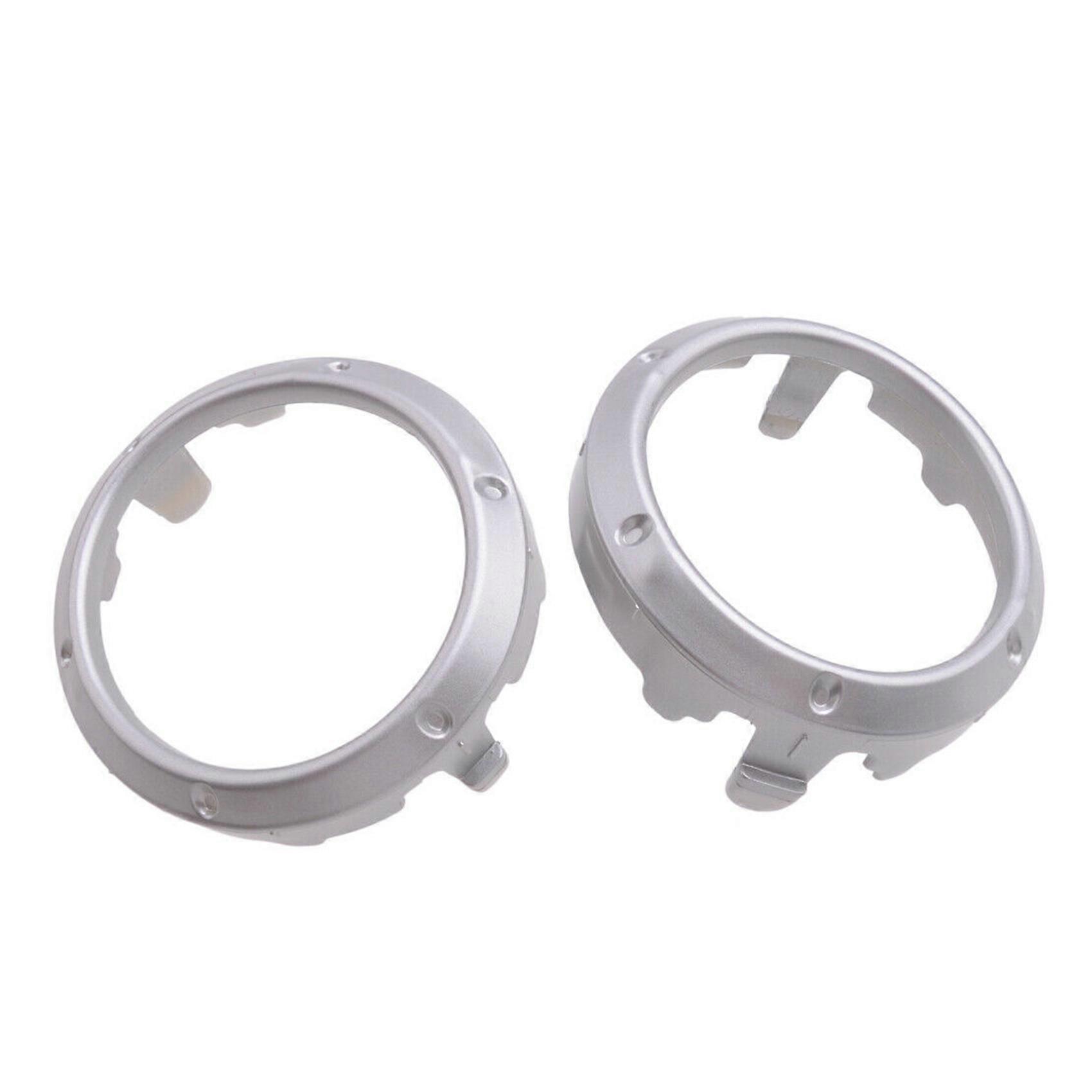 2Pcs Silver Front Fog Light Lamp Cover Frame Bezel for 2004 2005 2006 2007