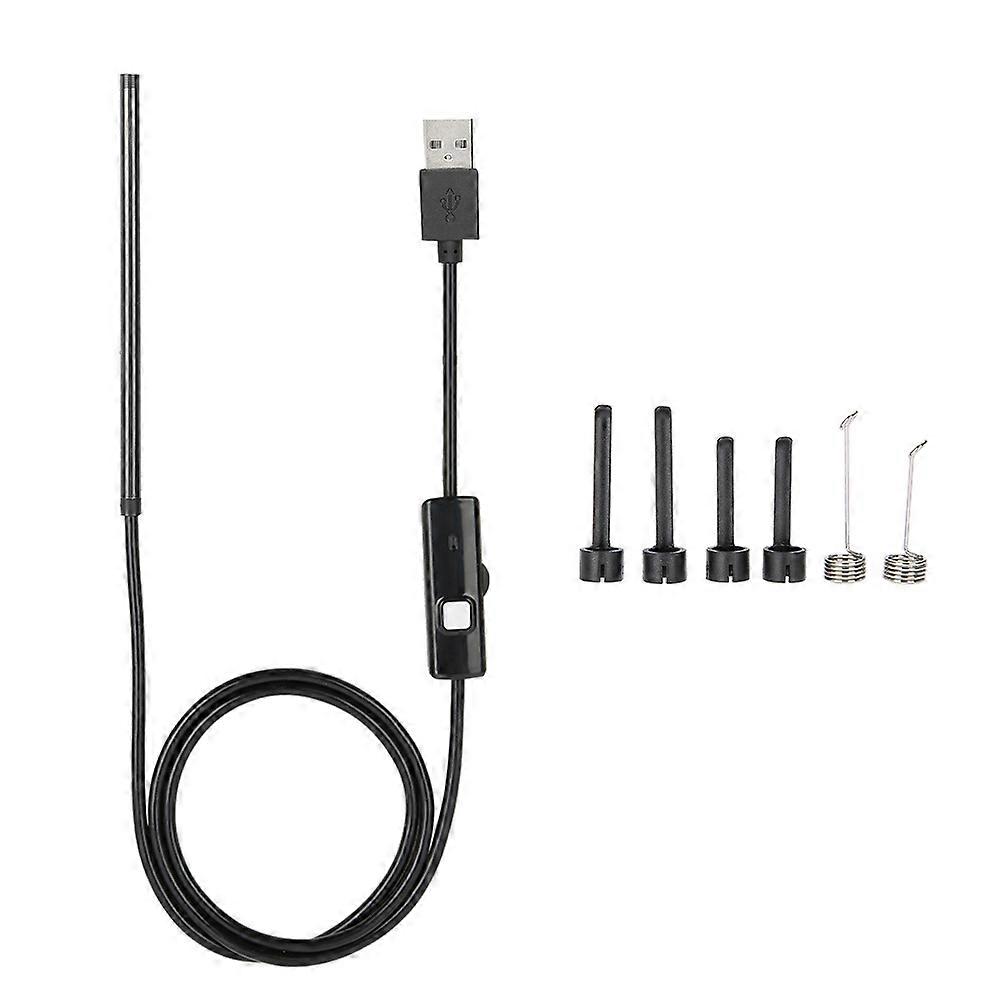 Multifunction Ear Cleaning USB Endoscope HD Visual Ear Wax Removal Ear Cleaning Tool Black
