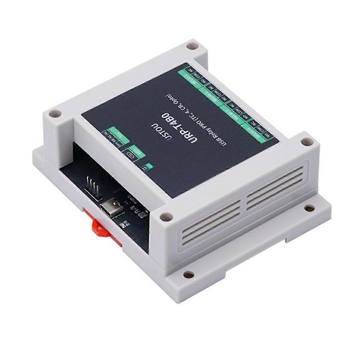 Industrial Control Board USB Relay PRO 4-Way Relay Isolation Rail