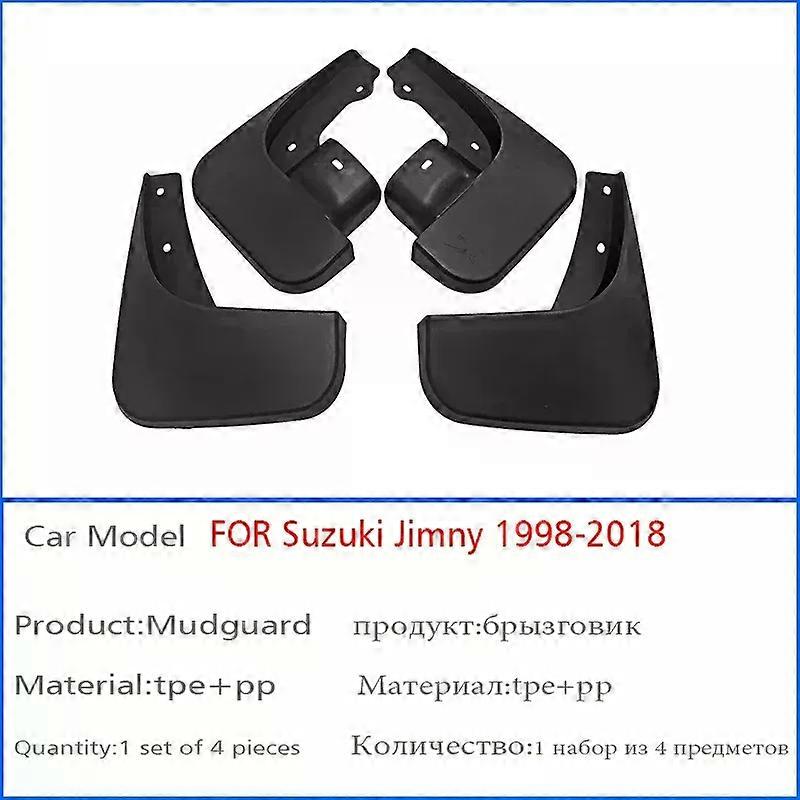 con FOR Suzuki Jimny JB23 JB53 1998 1999 2000 -2018 Mudguard Fender Mud Flap Guards Splash Mudflaps Car Accessories Front Rear 4pcs