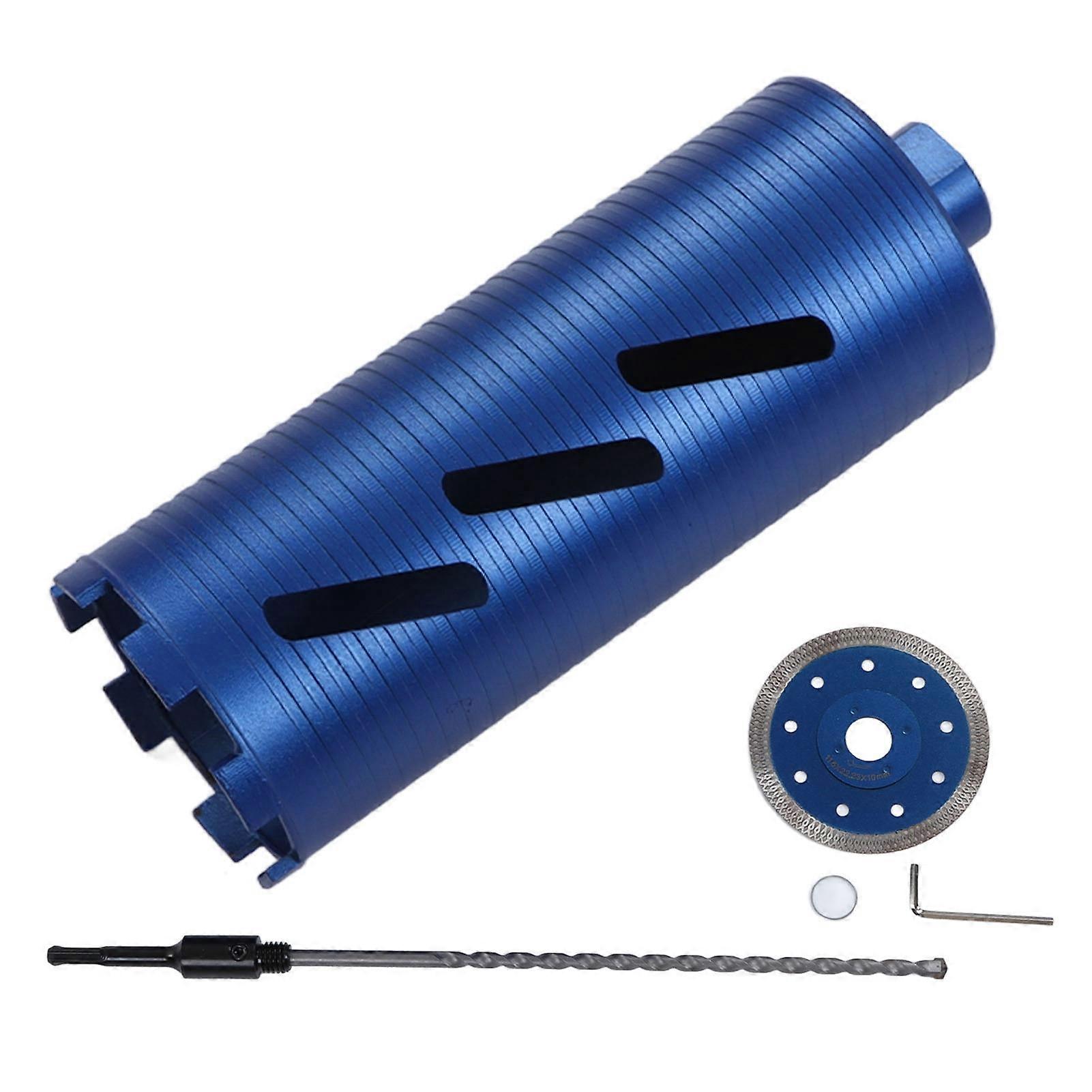 MechKit Concrete Wall Drill Bit 4.25in Diamond Hole Opener, 5/8-11 Thread Core Drill Bit for Concrete and Marble, Includes Positioning Bit,