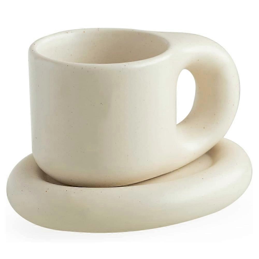 Matte Crème Chubby Big-Ear Mug
