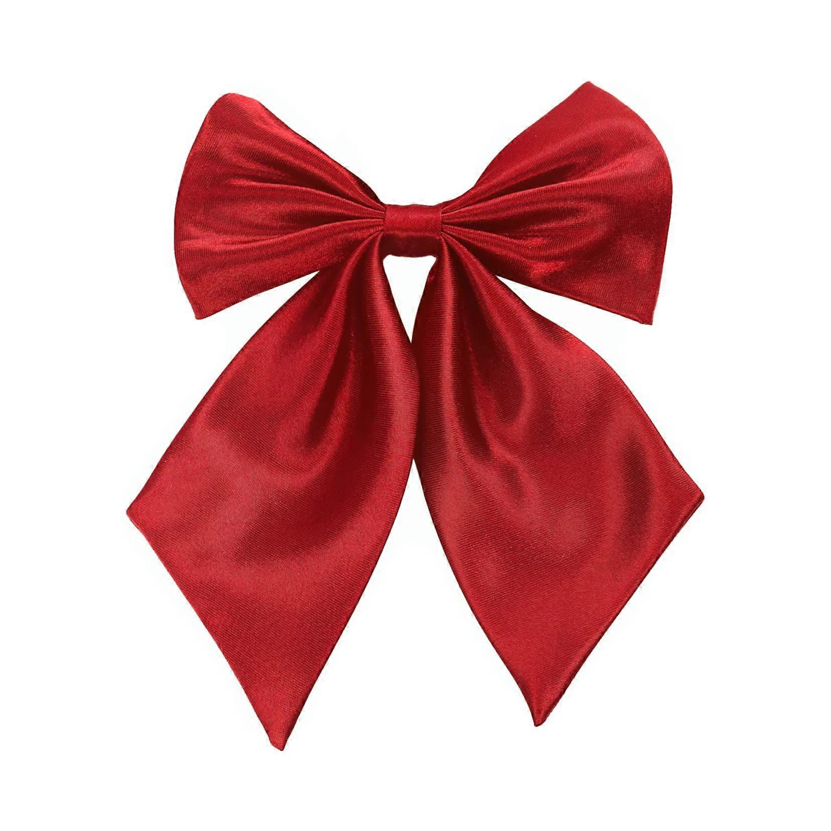 Ladies Adjustable Pre tied Bowtie - Solid Color Bow Ties for Women