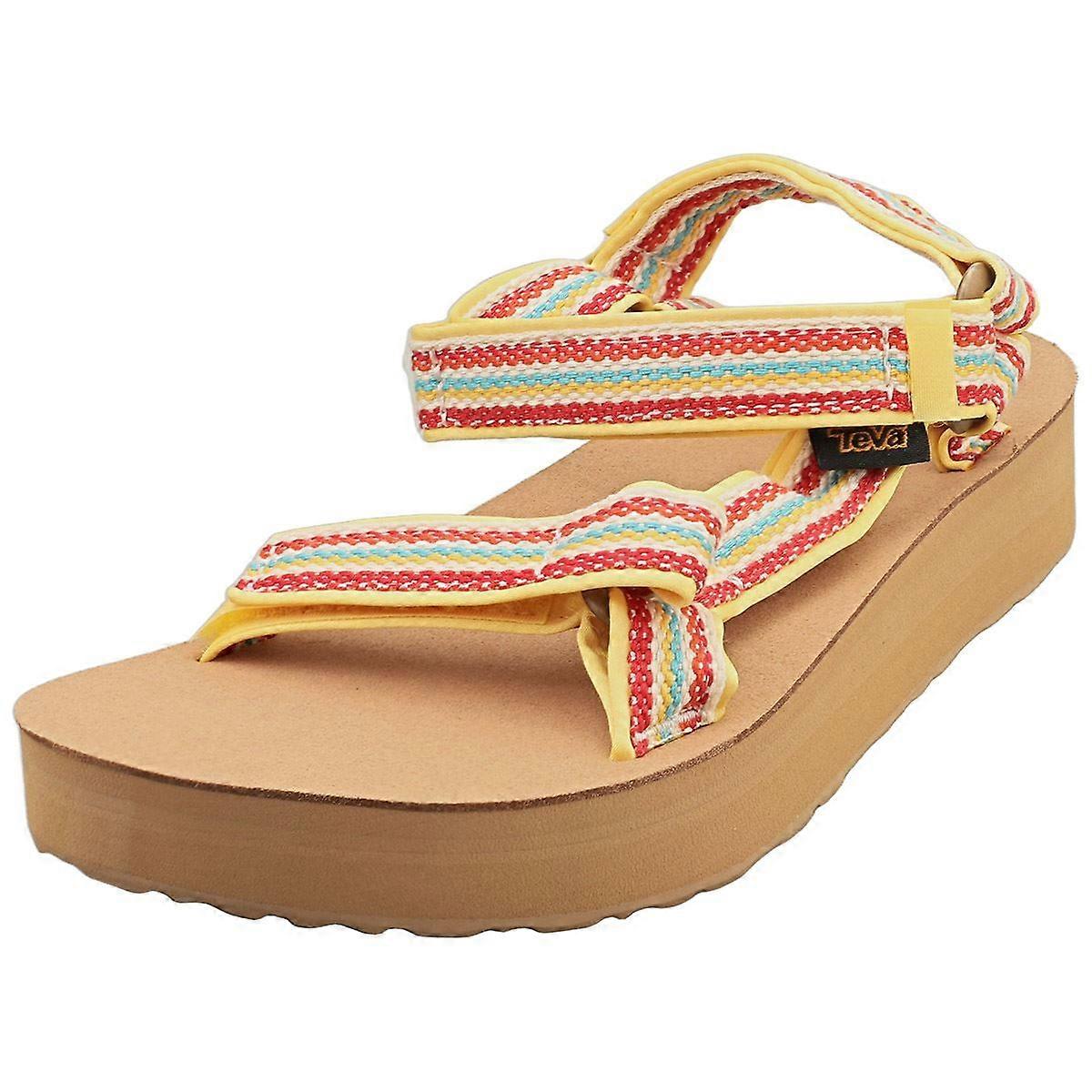 Teva Midform Universal Womens Walking Sandals in Yellow Multicolour