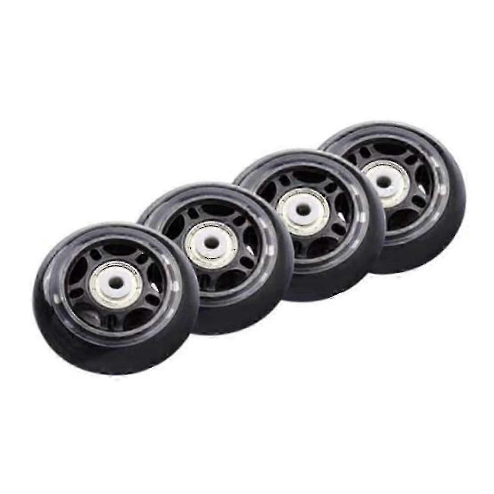 4 قطع الزلاجات الدوارة غير وامض عجلة تزلج عجلة 70x24mm تحمل ملحقات تزلج غير