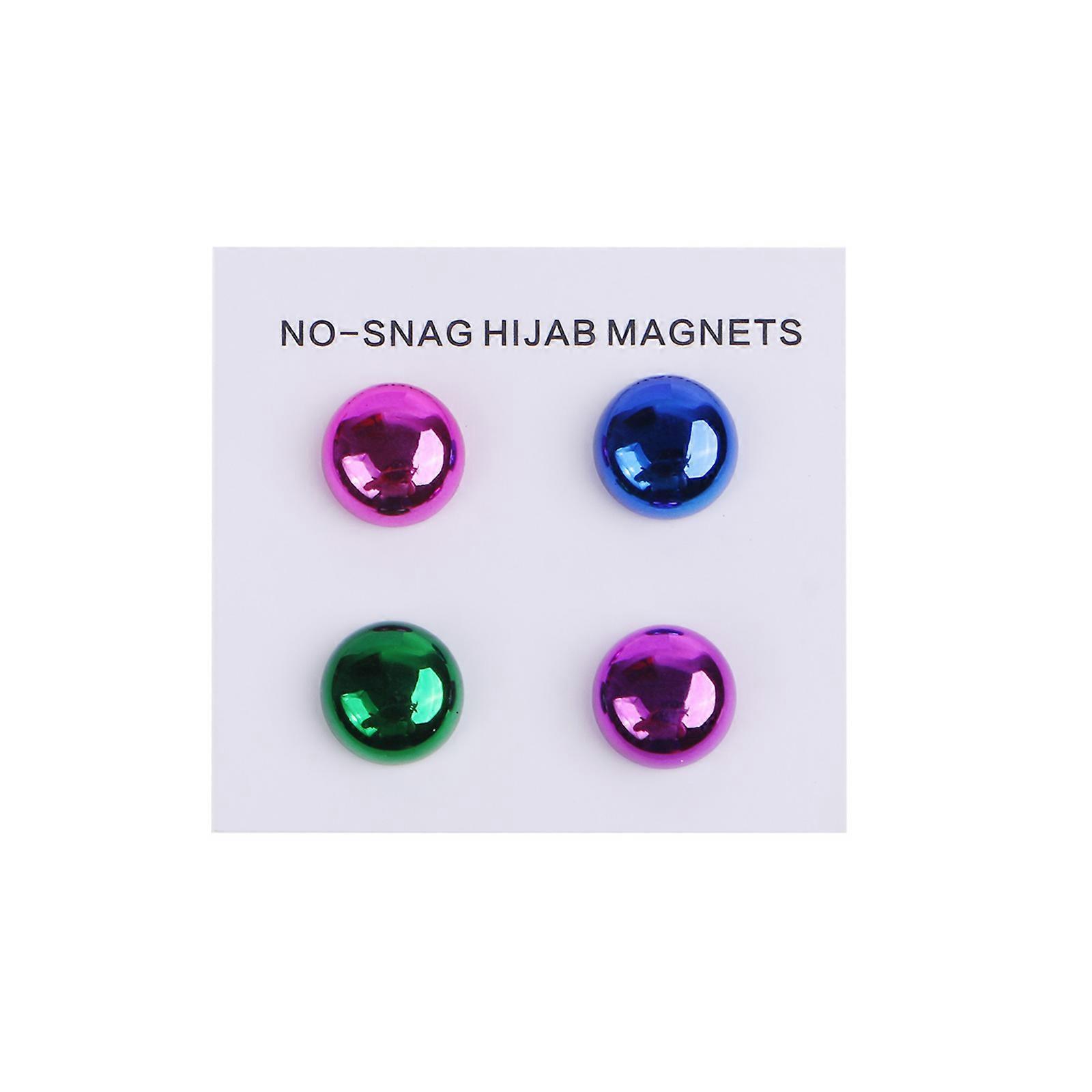 Force magnétique Hijab Pins Boutons,Hijab Épingles magnétiques pour femmes Multi-usage Coloré Écharpe Petit Hija magnétique