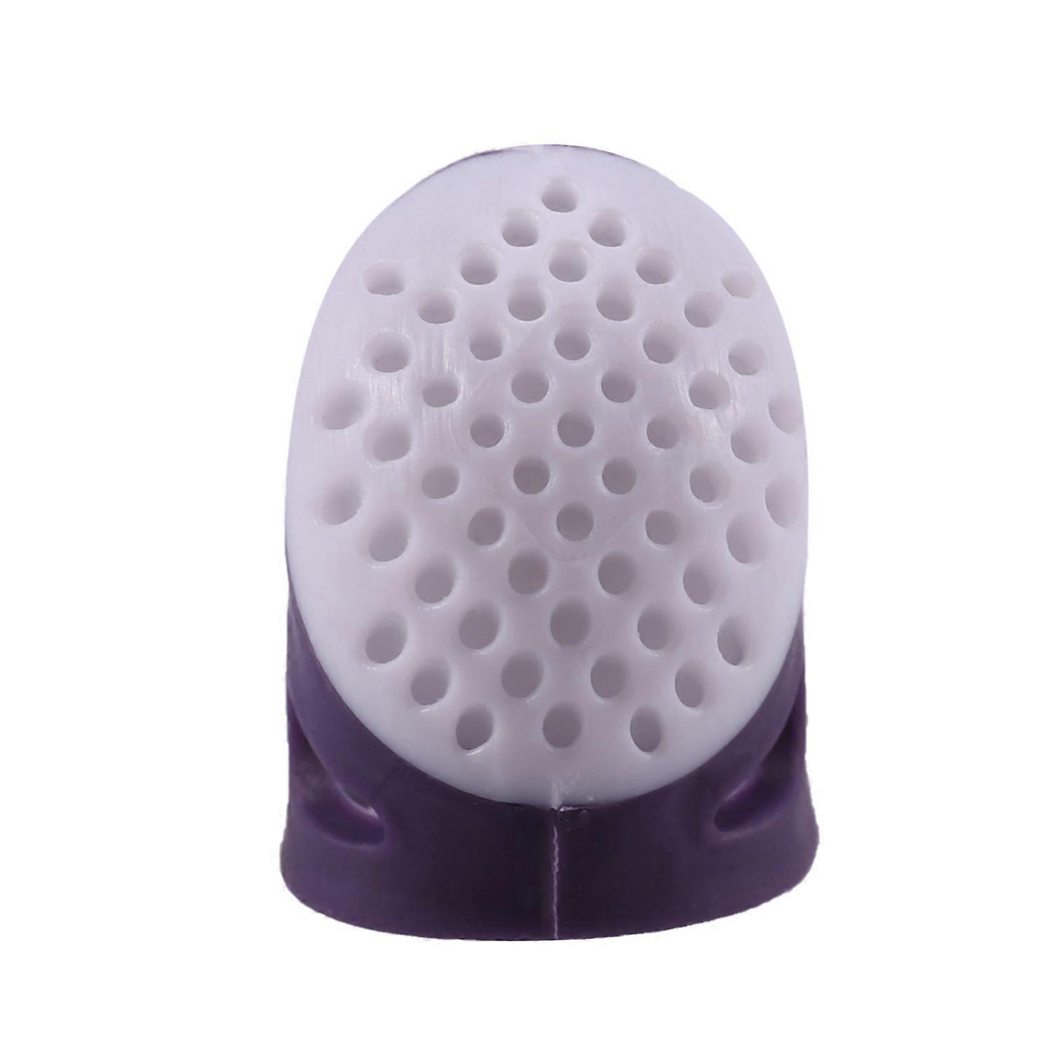 Household Sewing Diy Tools Thimble Finger Protector Quilting Craft Accessories Comfortable Non-Slip Thimble FingerBig Purple