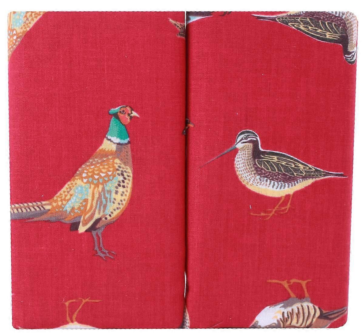 David Van Hagen Game Birds 2 Pack Handkerchief - Burgundy