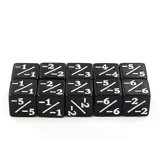 10/24pcs Digital Dice Square Corner D6 Addition Subtraction + - Number Mathematical Symbol Teaching Cubes For Magic Table Game
