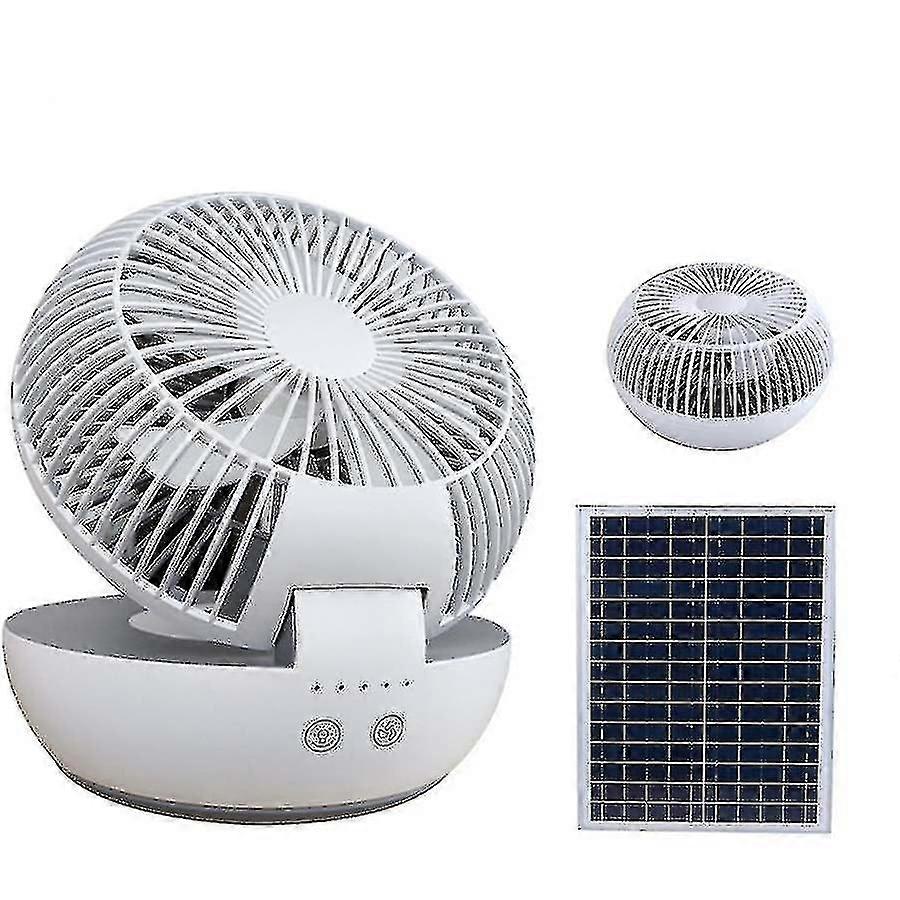 Mini 6v Solar Fan Table Top Type Hold Usb Ph Recharable Fan Dropshi