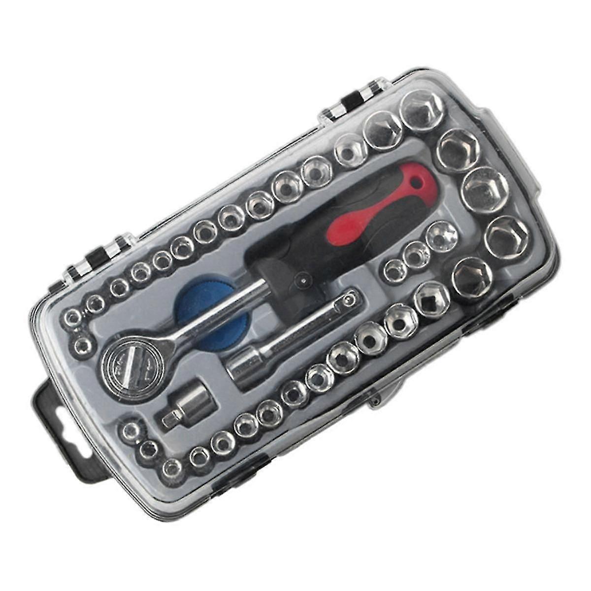 40-Piece Socket Combination Set Socket Wrench Set Auto Repair Tools Household Hardware Tools Socket