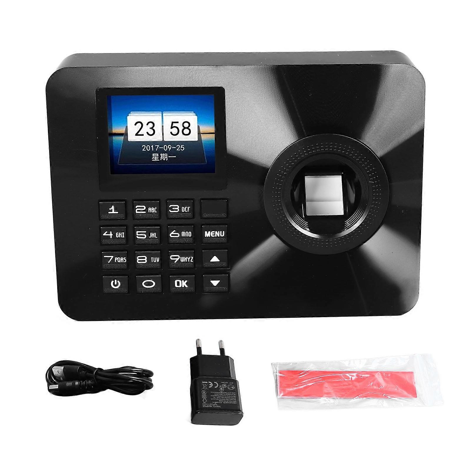 Biometric Fingerprint Time Clock with Multilingual Support for Efficient Attendance Management