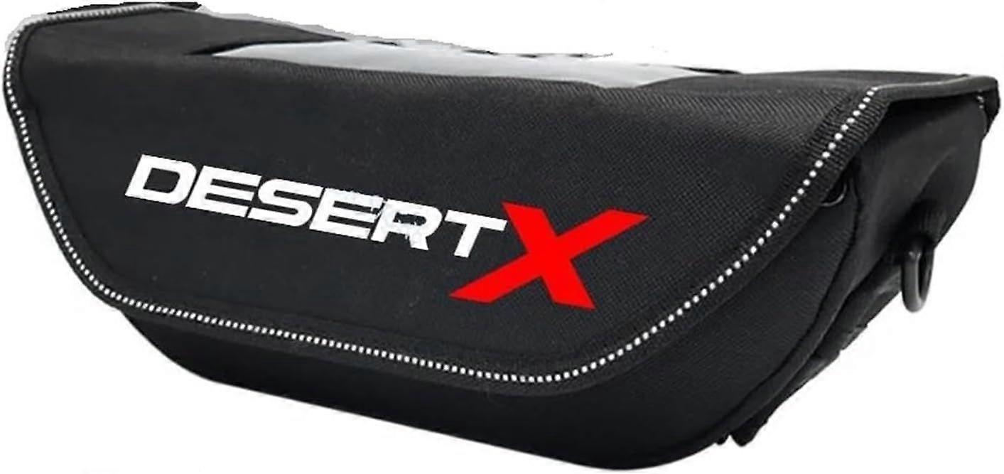Motorcycle Handlebar Bag for Ducati DesertX Desert X 2022 2023 Waterproof Handlebar Travel Navigation Bag Tool Bags Crash Bar Bags(Black 3)