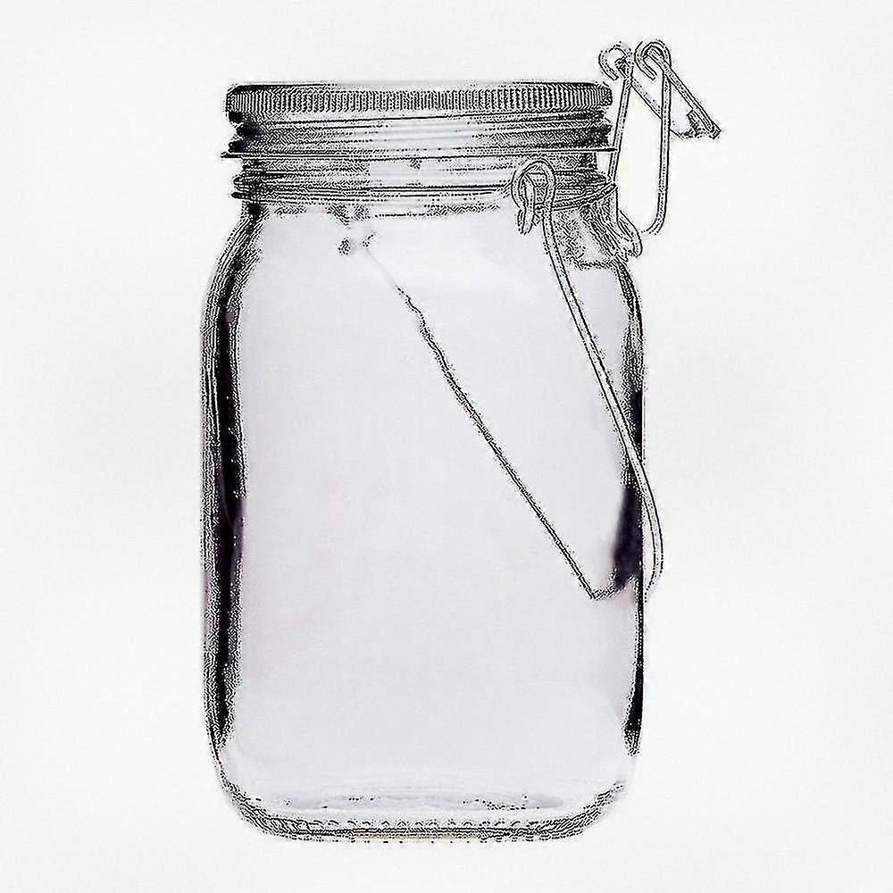 Solar Powered LED Mason Jar with Integrated Panel for Outdoor Lighting